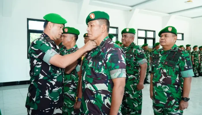 Dandim 0314/Inhil Pimpin Korps Serah Terima Jabatan Perwira