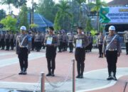 Kapolres Inhil AKBP Farouk Oktora S.H, S.I.K Pimpin Gelar Upacara PTDH Terhadap Dua Personil
