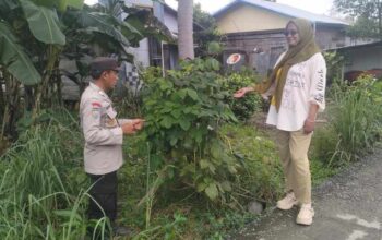 Polsek Enok Pantau Kebun Pekarangan untuk Dukung Swasembada Pangan
