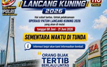 Korlantas Polri Tunda Operasi Patuh 2026, Ditlantas Polda Riau Ajak Masyarakat Tetap Tertib Berlalu Lintas