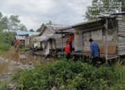 Abrasi di Kelurahan Enok, Empat Rumah Warga Terdampak