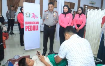 Bakti Kesehatan Hari Bhayangkara ke-80, Polres Inhil Hadirkan Pelayanan Kesehatan Gratis untuk Masyarakat