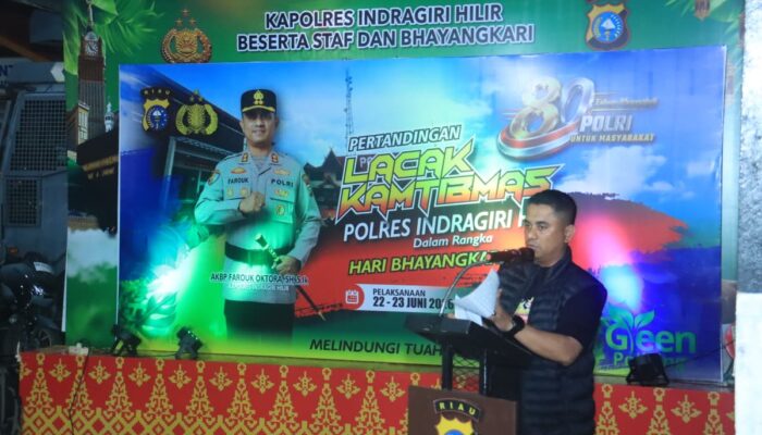 Semarak HUT Bhayangkara ke-80, Polres Inhil Gelar Lacak Kamtibmas Diikuti 128 Pesertaul: