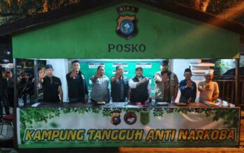 Tim Polda Riau Turun Malam Hari, Kampung Ini Jadi Sorotan