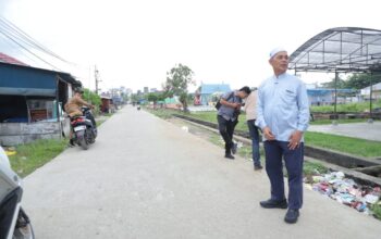 Bupati Herman Tinjau Infrastruktur CSR di Guntung, Tekankan Transparansi Program