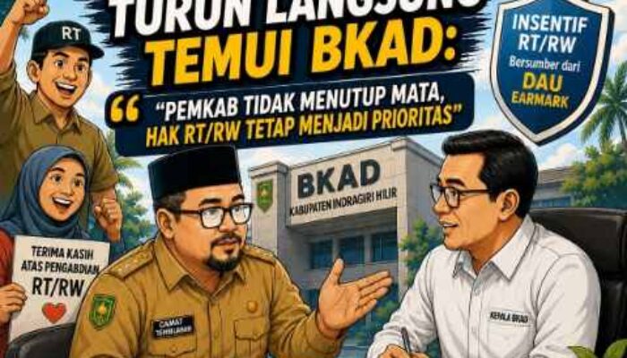 Honor RT/RW Belum Cair, Ini Penjelasan Camat Tembilahan