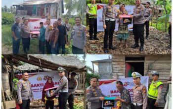Polres Inhil Salurkan Paket Sembako dalam Rangka Hari Bhayangkara ke-80