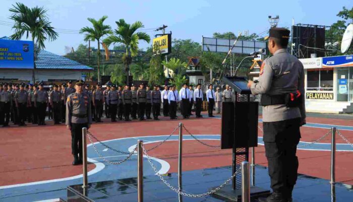 47 Personel dan 1 PNS Polri Polres Indragiri Hilir Naik Pangkat, Kapolres: Jadikan Amanah untuk Tingkatkan Pengabdian