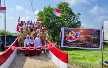 Peresmian Jembatan Merah Putih Presisi, Wujud Nyata Kepedulian Polri bagi Masyarakat Batang Tuaka