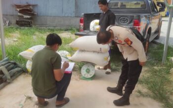 Polisi Antar 295 Kg Jagung Pipil Hasil Panen Ketahanan Pangan Sabak Auh ke Gudang Bulog