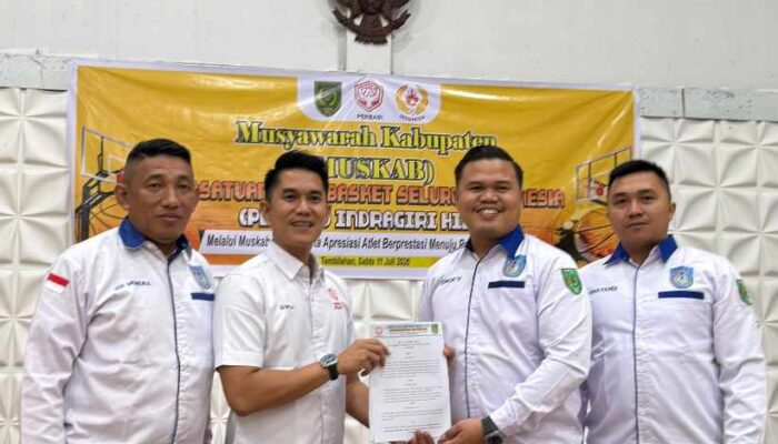 Okki Prasetyo Terpilih Aklamasi Pimpin Perbasi Inhil Periode Baru