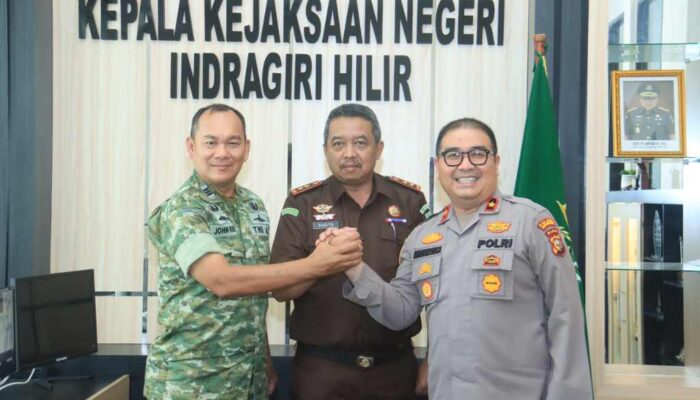 Sinergitas Makin Solid, TNI, Polri, dan Kejaksaan Inhil Gelar Silaturahmi
