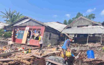 Abrasi Sungai Niur Makin Parah, Empat Rumah Warga Hanyut Seketika
