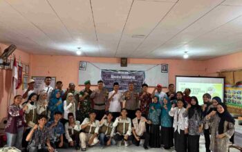 Kapolsek Tembilahan Hulu Hadiri Sosialisasi Pengolahan Limbah dan Budidaya Azolla Bersama Mahasiswa KKN UNRI