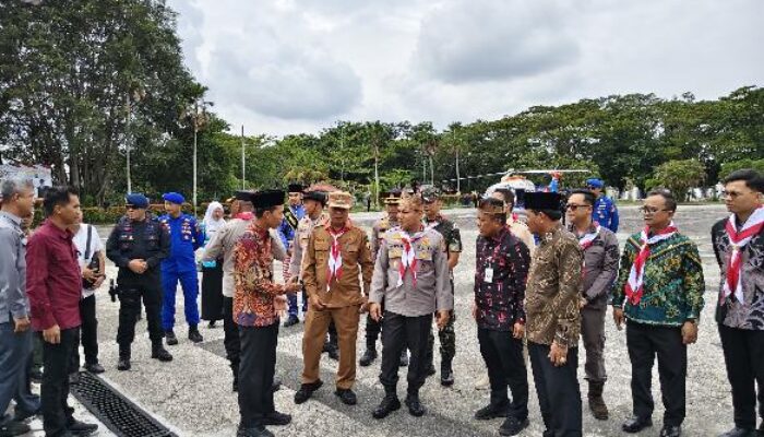 Kapolda Riau Tiba di Inhil, Disambut Forkopimda lalu Langsung Bertolak ke Pelabuhan Pelindo