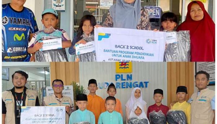 85 Anak Dhuafa Terima Bantuan Sekolah dari YBM PLN UP3 Rengat