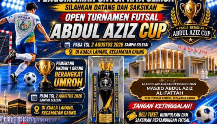 Abdul Aziz Cup 2026 Resmi Digelar, Ada Piala Bergilir hingga Umrah