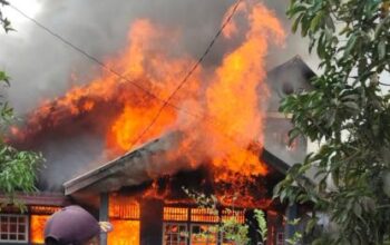 Rumah Warga di Tembilahan Terbakar, Petugas Gabungan Langsung Bergerak