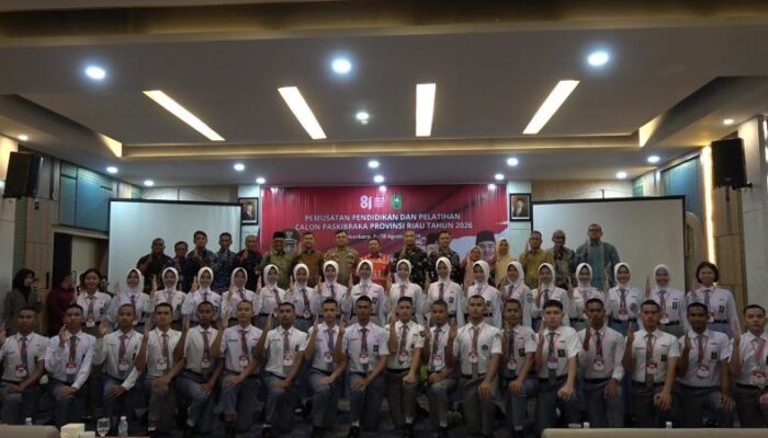 Kaban Kesbangpol Inhil Zailani,S.Sos Hadiri Pembukaan Pusdiklat 36 Calon Paskibraka Riau 2026
