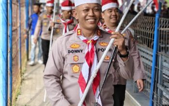 Kapolres Inhil Gelar Apel Pergeseran 150 Personel Menuju Kuala Selat dalam rangka Ekspedisi Merah Putih Presisi