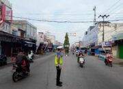 Satlantas Polres Inhil Gelar Strong Point Pagi, Pastikan Arus Lalu Lintas Tetap Lancar dan Kondusif