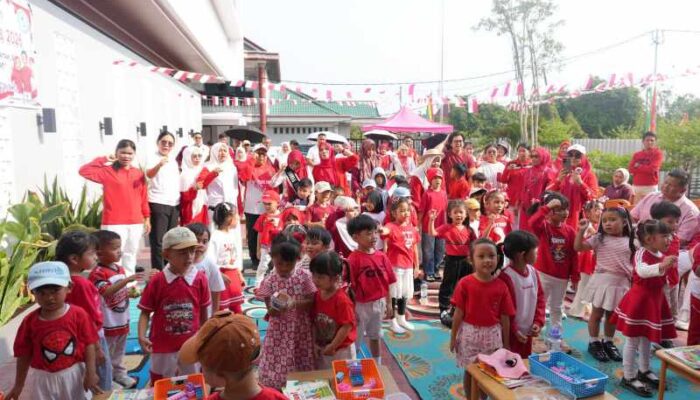 Bunda PAUD Inhil Hadiri Gebyar Lomba 17 Agustus di PAUD Kasih Lestari