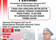 Upacara HUT ke-81 RI di Inhil Digelar Pagi, Tidak Ada Upacara Detik-Detik Proklamasi Pukul 10.00 WIB