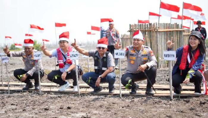 Kapolda Riau Bawa Harapan ke Tepian Negeri, 3.600 Mangrove Bentengi Kuala Selat