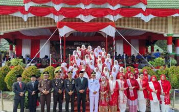 HUT ke-81 RI, Kapolres Inhil Hadiri Upacara Kemerdekaan di Lapangan Gajah Mada