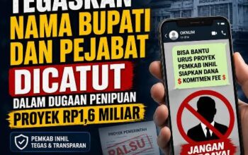 Heboh Proyek Rp1,6 Miliar, Pemkab Inhil Ungkap Nama Bupati Dicatut