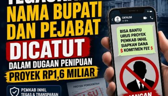 Heboh Proyek Rp1,6 Miliar, Pemkab Inhil Ungkap Nama Bupati Dicatut
