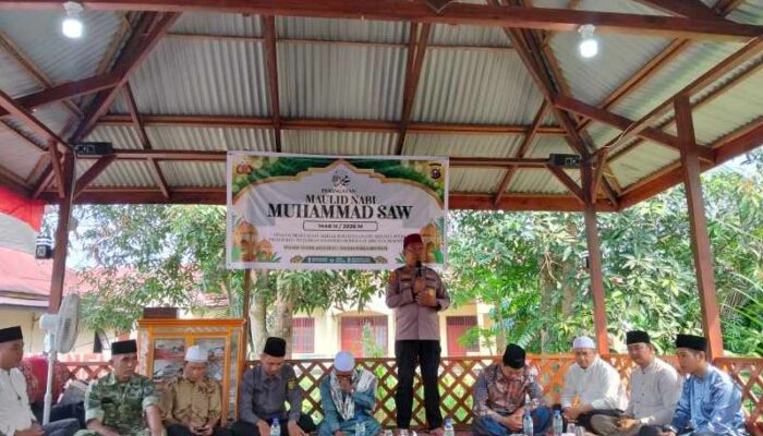 Maulid Nabi Penuh Khidmat, Kapolsek Tembilahan Hulu: Teladani Rasulullah, Mengabdi dengan Hati dan Keikhlasan