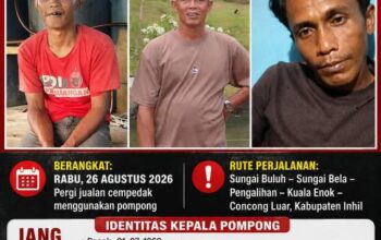 Tiga Pria Penjual Cempedak Dikabarkan Hilang di Perairan Inhil, Sudah Tiga Hari Tak Bisa Dihubungi