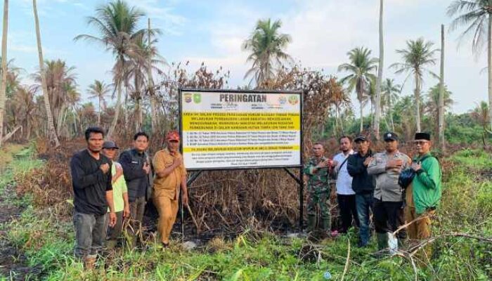 Lahan Bekas Terbakar Dipasangi Plang, Polda Riau Ungkap Tujuannya