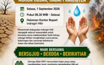 Besok Salat Istisqa di Kantor Bupati Inhil, Ini Waktu dan Lokasinya