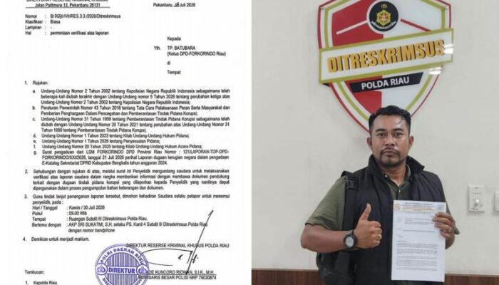 Polda Riau Dalami Dugaan Korupsi Setwan Bengkalis, Anggaran Makan Minum Fantastis Jadi Sorotan