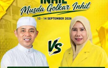 Herman vs Yuliantini, Duel Dua Kekuatan Menuju Kursi Ketua Golkar Inhil