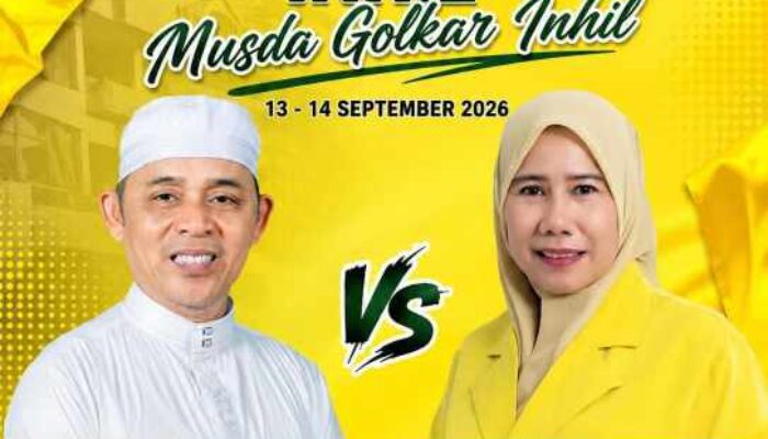 Herman vs Yuliantini, Duel Dua Kekuatan Menuju Kursi Ketua Golkar Inhil