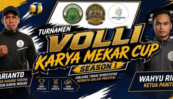 Karya Mekar Cup I Bergulir, 21 Tim Voli Berebut Gelar Juara