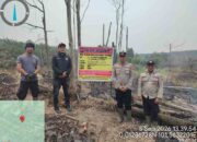 Polres Pelalawan Tangkap Tersangka Karhutla 1,5 Hektare di Langgam
