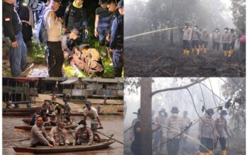 Dari Sungai hingga Lautan Asap, 9 Hari Kapolres Inhil Pimpin Pasukan Berjibaku Menaklukkan Bara