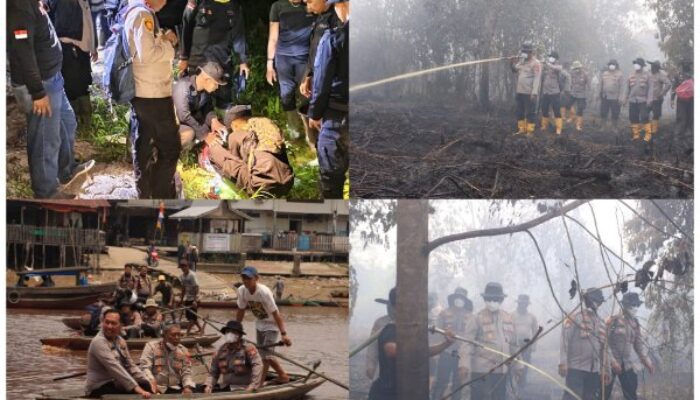 Dari Sungai hingga Lautan Asap, 9 Hari Kapolres Inhil Pimpin Pasukan Berjibaku Menaklukkan Bara
