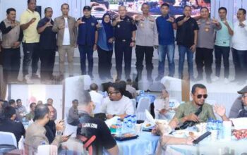 Kapolres Inhil Gelar Coffee Morning Bersama Media, Sosialisasikan Program Perlinsos Digital