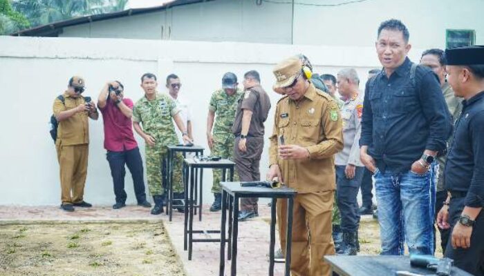 Resmikan Lapangan Tembak Pistol Arisman Zakaria, Bupati Herman Dorong Pengembangan Olahraga Menembak di Inhil