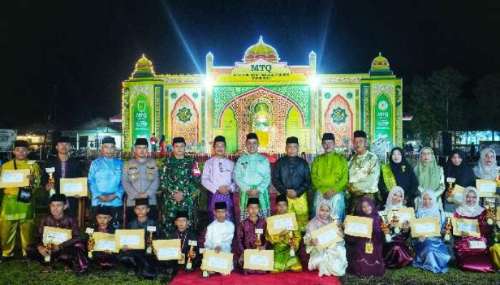 MTQ ke-56 Mandah Ditutup, Bupati Herman Titip Pesan Penting untuk Generasi Muda