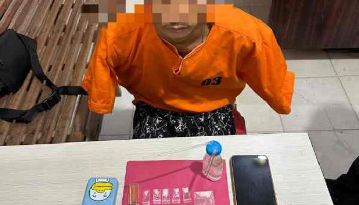 Baru Ditantang Ketua PW-IWO Riau, Polisi Ringkus Terduga Pengedar Sabu di Reteh