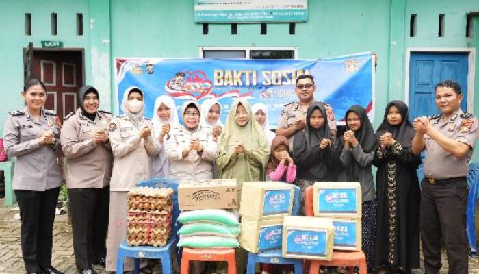 Sambut Hari Jadi ke-75 Humas Polri, Bidhumas Polda Riau Berbagi Kebahagiaan dengan Anak Panti Asuhan