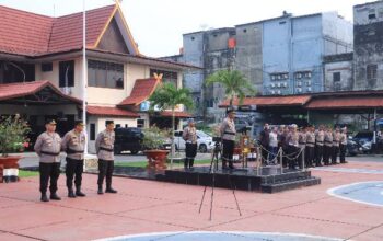Polres Inhil Gelar Apel Kesiapsiagaan, Kapolres Tekankan Deteksi Dini dan Pengamanan Humanis