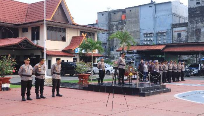 Polres Inhil Gelar Apel Kesiapsiagaan, Kapolres Tekankan Deteksi Dini dan Pengamanan Humanis