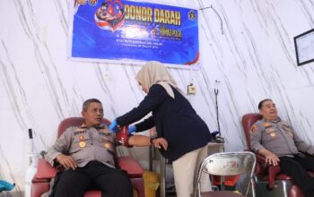 Sambut Hari Jadi Humas Polri ke-75, Polres Inhil Gelar Donor Darah untuk Bantu Masyarakat